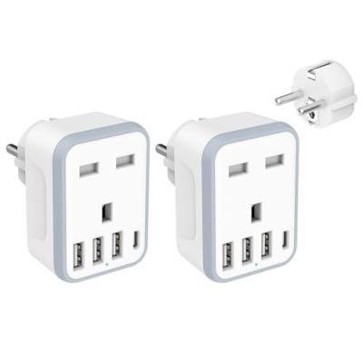 Loydia Travel Adapter - 5 in 1 UK to EU