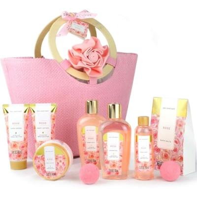 Spa Luxetique Rose Bath Set