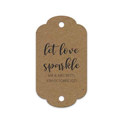 PM Sparkler Tags - 'Let Love Sparkle'