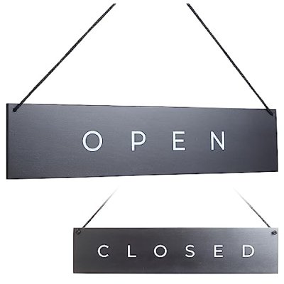 TOROS STORE Open Closed Sign