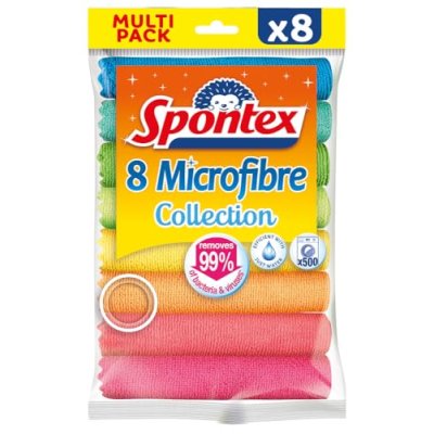 Spontex Microfibre Cloths for Cleaning | 8…