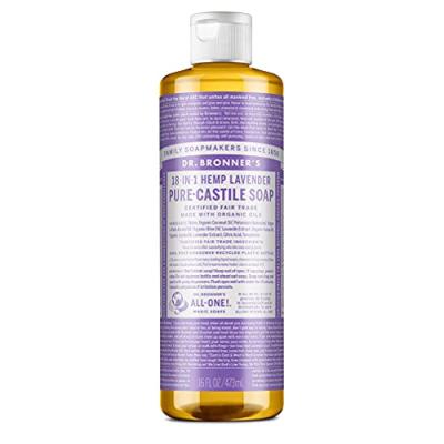 Dr Bronner's Lavender Liquid Soap, 18-in-1, 473ml