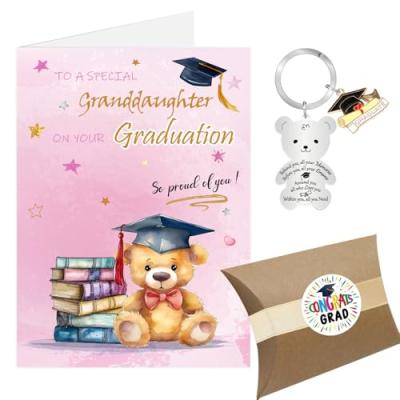 Graduation Card and Keyring Gift Set
