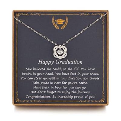 TISSGIRL Graduation Silver Necklace