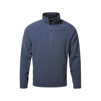 Craghoppers Mens Corey HZ 1/4 Zip Fleece Top Blue…