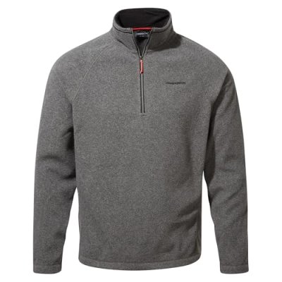 Craghoppers Mens Corey HZ Fleece Black Pepper…