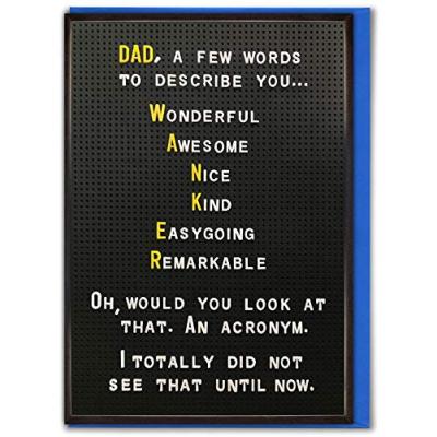 Brainbox Candy Dad Card - W Acronym