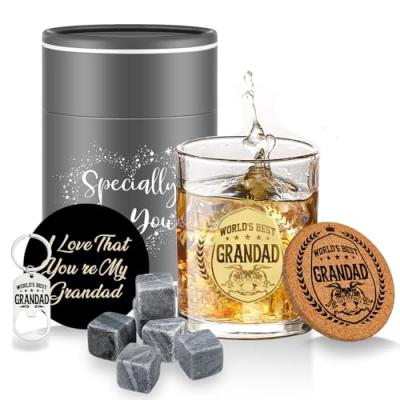 Grandad Personalised Whiskey Glass Set