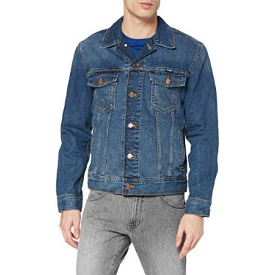 Wrangler Men's Classic Denim Jacket, Blue (Mid…