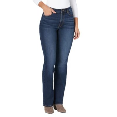 Wrangler Women's High Rise True Straight Fit Jean…