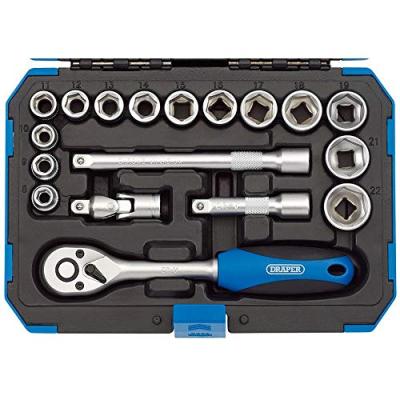 Draper Expert Metric Socket Set with Ratchet Tool