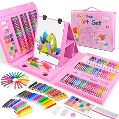 TOMMYHOME Drawing Kit 208PCS Deluxe Colouring Art…