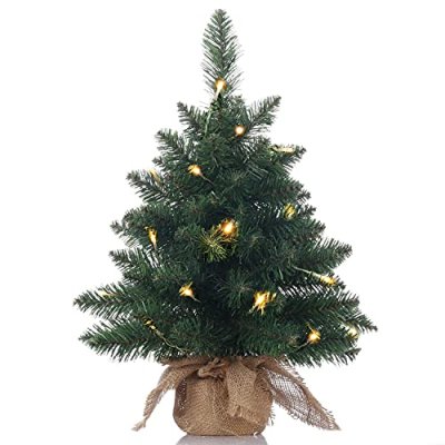 Pre-Lit Mini Pine Christmas Tree