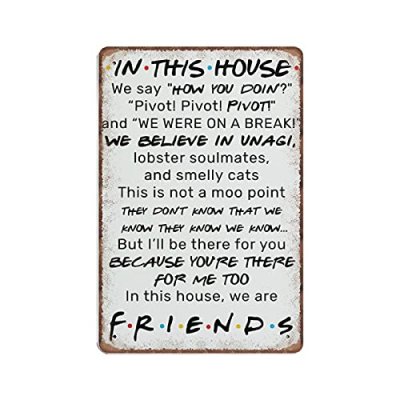 Dreacoss Friends Tin Sign