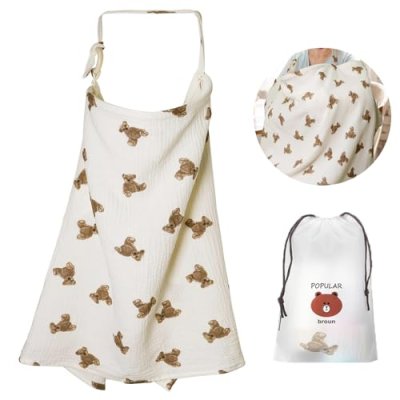 Breastfeeding Cover Muslin Baby Breast Feeding…