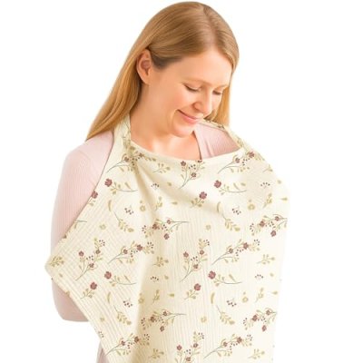 Breastfeeding Cover with Adjustable Strap, 360°…