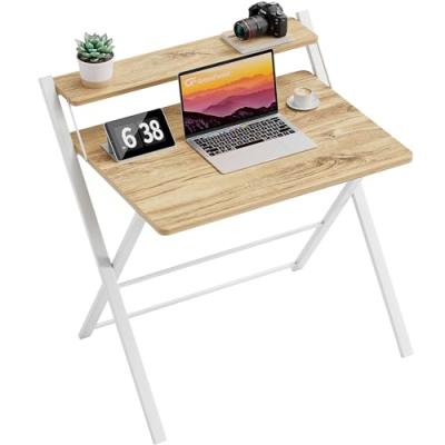 GreenForest Folding Desk with Monitor Shelf