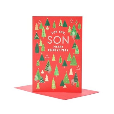 UK Greetings Christmas Card for Son