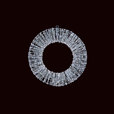 Premier Decorations 45cm Light Up Beaded Silver…