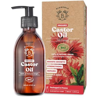BIONOBLE Organic Castor Oil - Hair Growth & Lash Serum