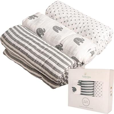 Organic Muslin Cotton Swaddle Blankets