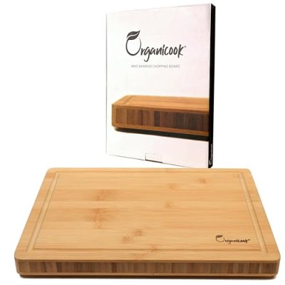 Organicook Luxury Large Wooden Chopping Board -…