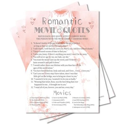 Bridal Shower Game Set