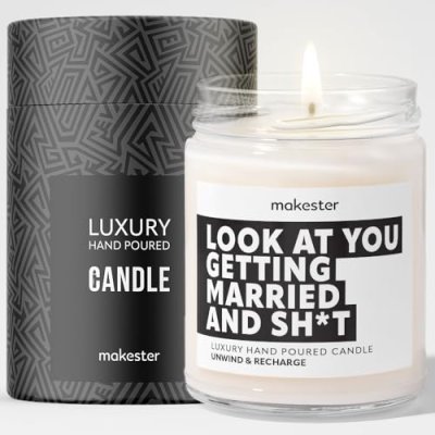 Bride to Be Gifts - Luxury Soy Wax Candle -…