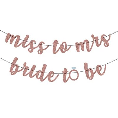 Bride to Be & Miss to Mrs Favour Set
