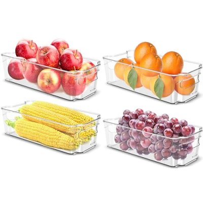 KICHLY Fridge Organisers - Set of 4 Containers