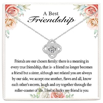 VOSAP Friendship Necklace Infinity Heart Knot
