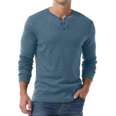 PrinStory Men's Henley Shirt