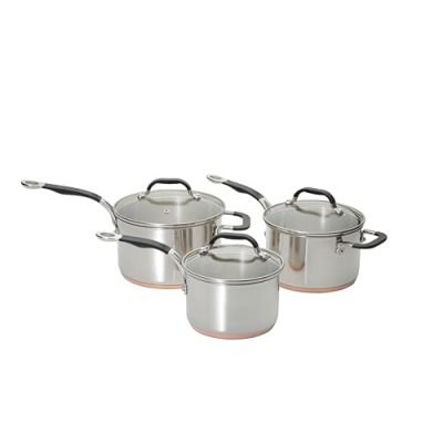 ProWare Copper Base Cookware Set of 3 (16cm, 18cm…