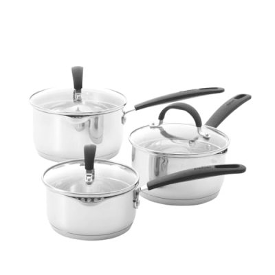 ProCook Gourmet Stainless Steel Saucepan Set with…