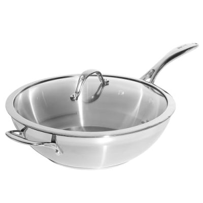 ProCook Professional Stainless Steel Wok with Lid…