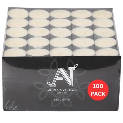 Aroma Naturals London Unscented Tealights 8 Hours…