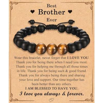 TEVOP Brother Gifts Beads Bracelet