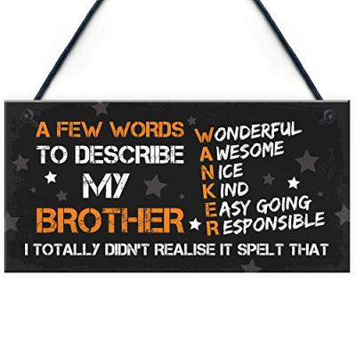Brother Birthday Hanging Plaque