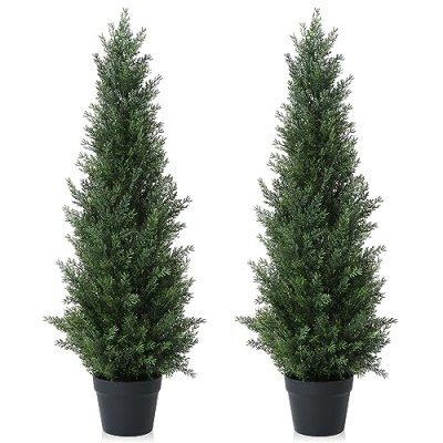 CROSOFMI Artificial Cedar Trees