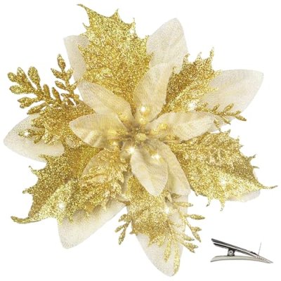 Artificial Christmas Poinsettias