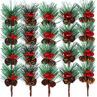 Artificial Pine Picks, 20 Pcs