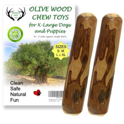 Artisan Olive Wood Dog Chew Toy