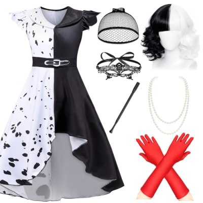 Cruella De Vil Costume Set