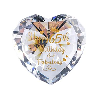 Crystal Keepsake 65th Birthday Gifts