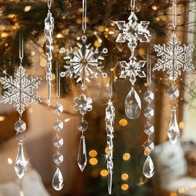 Crystal Christmas Ornaments