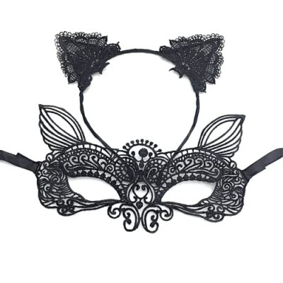 sanvpwsan Cat Mask and Cat Ears Headband Ladies…