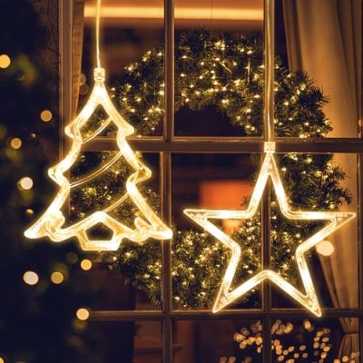 Jsdoin LED Christmas Window Lights