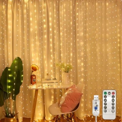 Jsdoin USB Curtain Fairy Lights