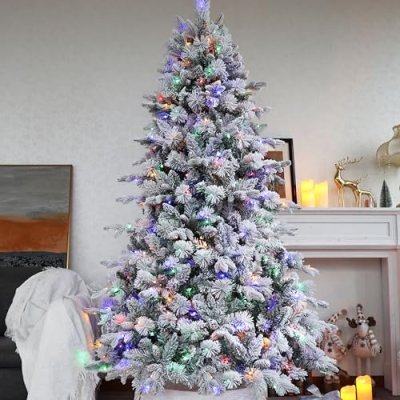 Asinse 7ft Pre-Lit Christmas Tree