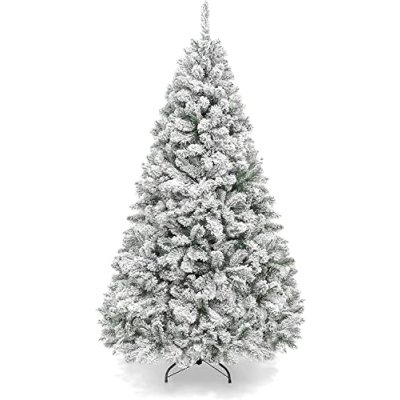 Asinse Snow Flocked Christmas Tree